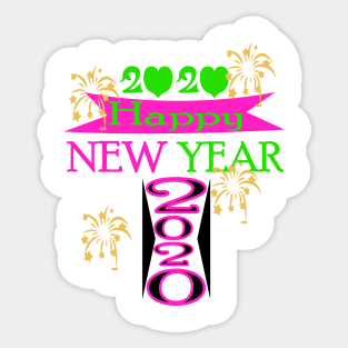 Happy New Year 2020 Sticker